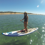 Fabie on her 12.6 Astro Inflatable from Starboard