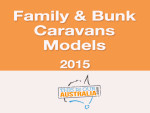Models of family caravans and bunk vans