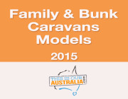 Models of family caravans and bunk vans